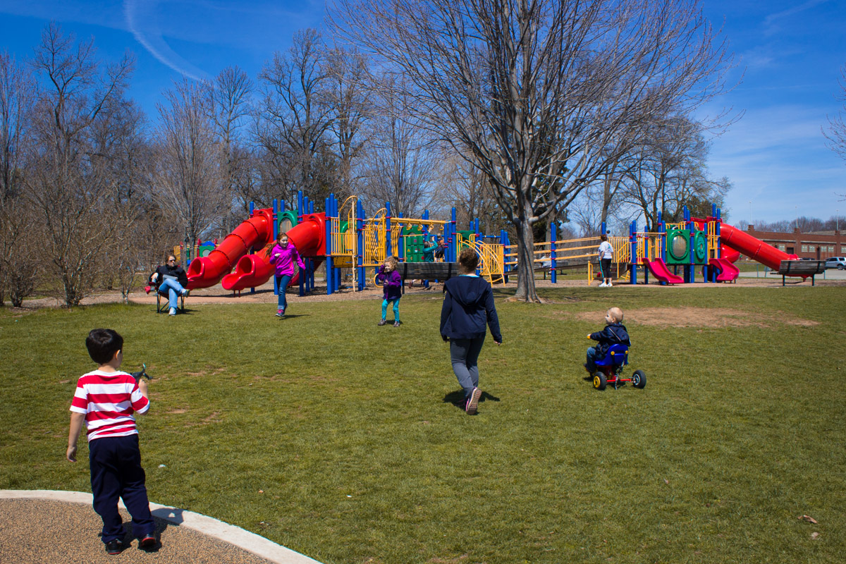 north park black and yellow playground 