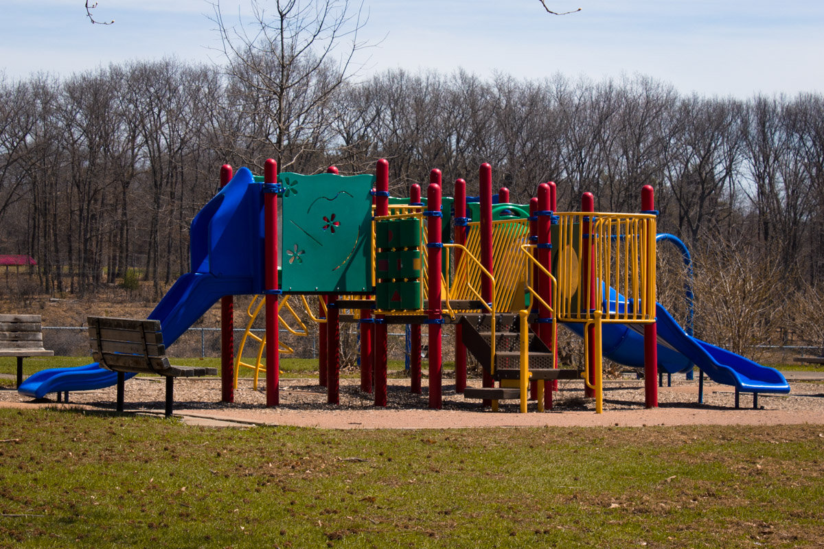 black and yellow playground