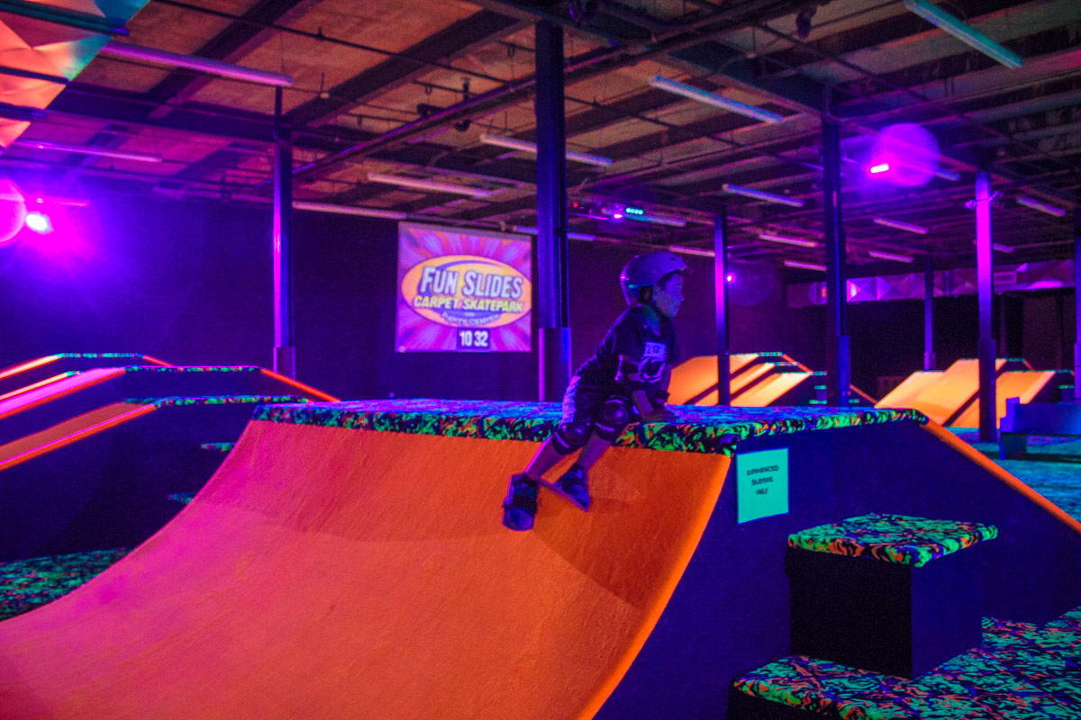 fun slides carpet skate Park