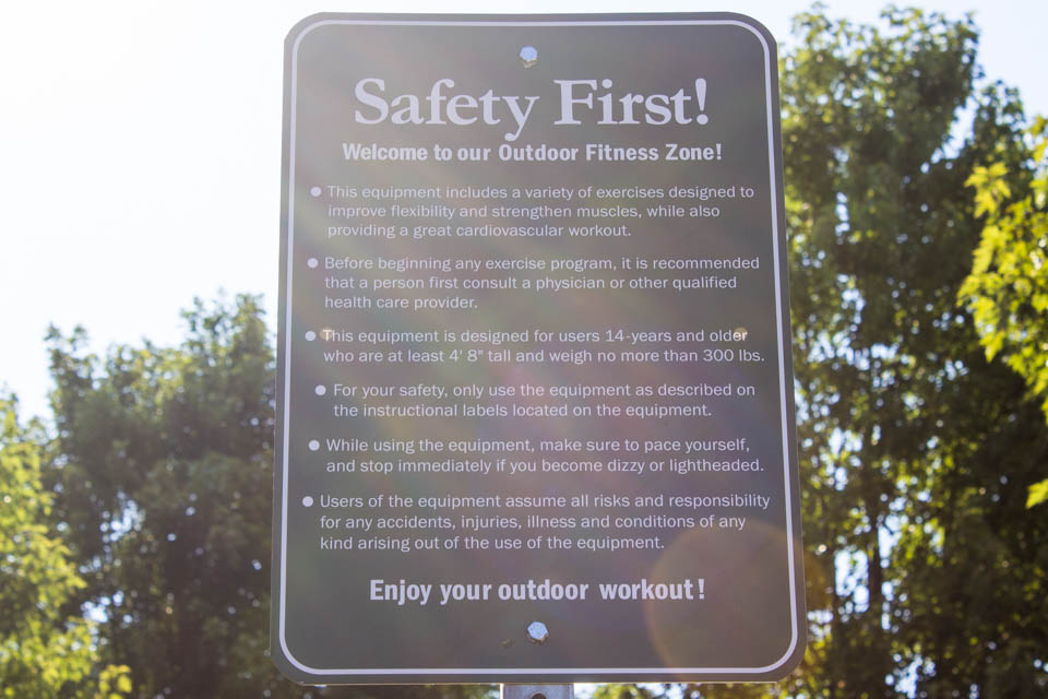 Outdoor Exercise Equipment at North Park