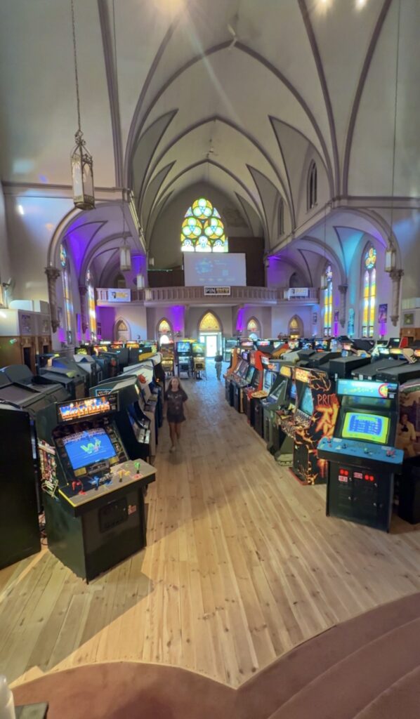 the church arcade