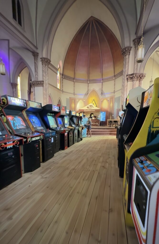 the church arcade