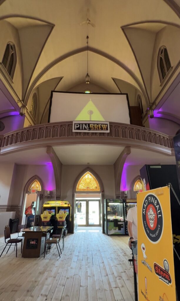 the church arcade